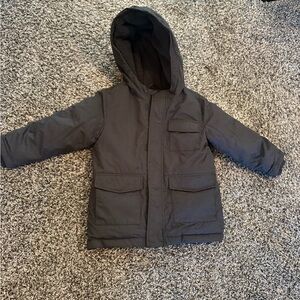 Old Navy Black Hooded Puffer Jacket